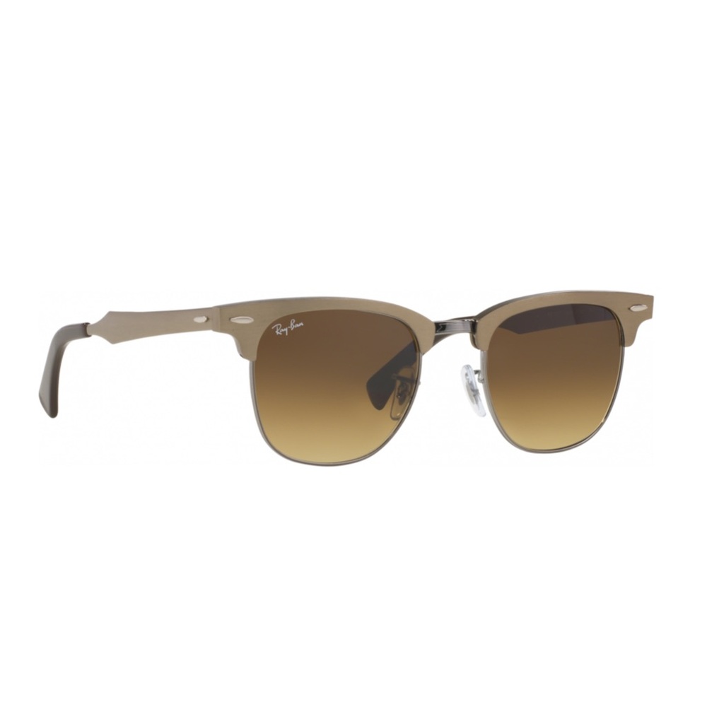 Rare Ray-Ban Clubmaster Aluminum Brushed Bronze RB 3507 Sunglasses NWOT